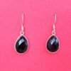 Black onyx earring, 925 sterling silver jewelry, gemstone jewelry, handmade earring, women earring, gift for her E0482-GS