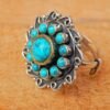 Natural Turquoise Ring in 925 Sterling Silver Jewelry Vintage Jewelry ,Floral Jewelry Silver Ring, Turquoise ring, Handmade Ring, Gift Item R0237-GS