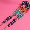 Genuine Lapis Lazuli, Coral, Turquoise Necklace-Natural Gemstone jewelry-sterling silver. Beaded Multi Necklace, handmade necklace NL0018-GS