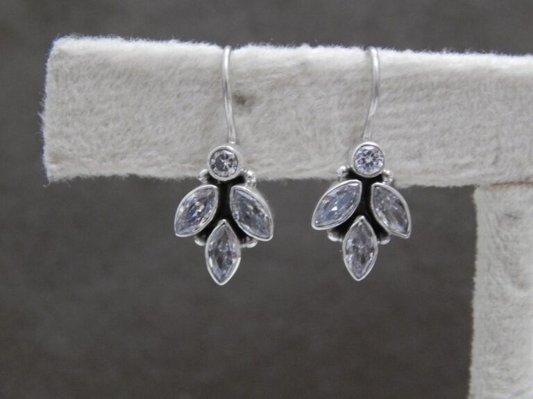 Zircon Earring-925 Sterling Silver Jewelry With Gemstone Zircon Earring-Handmade Earring, For Girls & Women Gift for her E0629-GS