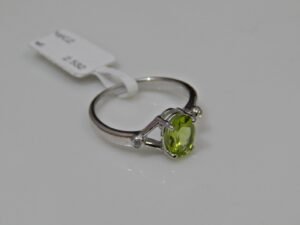 Natural Peridot Rings- 925 Sterling Silver Ring, handmade ring, dainty ring with gemstone peridot faceted for Girls & Women gift item R0115-GS