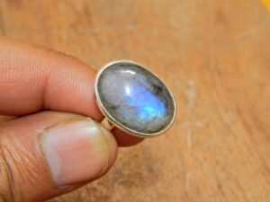 Natural Labradorite ring in 925 Sterling Silver, Engagement Ring ,women Gift Ring, Labradorite Jewelry handmade ring R0126-GS