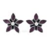 Ruby Earring Stud ,925 Sterling Silver Jewelry earring with gemstone Ruby, Handmade, Gift for Girls & Women E0636-GS