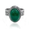 Green Onyx Ring, Handmade Ring, 925 Silver Ring, Statement Ring, Women Ring, Dainty Ring, Natural Green Onyx, Boho Ring, Green Onyx Jewelry R0022-GS