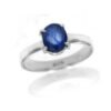 Natural Blue Sapphire in 925 Sterling Silver, Engagement Ring Gift Ring, Blue Sapphire Jewelry handmade ring gift for her R0030-GS