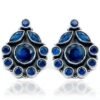 Blue Onyx Earring Stud ,925 Sterling Silver Earring Stud, Gift, Handmade Earring, Gemstone Blue Onyx, Earring Stud E0293-GS