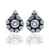 925 Sterling Silver Jewelry earring stud With gemstone zircon faceted for Girls & Women gift item E0291-GS