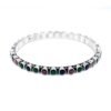 Natural Emerald Ruby, Sapphire Bangle, Silver jewelry,925 Sterling Silver Bangle, Gift, Handmade Bangle, Gemstone Bangle-Size 2-5 B0017-GS
