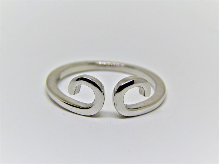 Dainty Silver Ring Sterling 925 Silver Ring Wedding Ring Gift For Her Plain Ring Minimalist Ring Jewelry Ring Angel Ring Thin Ring Band Ring R0027-GS
