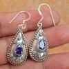 Amethyst Earring, 925 Silver Earring, Amethyst jewelry handmade earring gift for her women earring E0836-GS