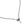 Natural gemstone Mangalsutra Necklace in 925 Sterling Silver , Ruby , Sapphire , Green Onyx And Zircon Necklace , Black Beads Silver Chain NL0231-GS