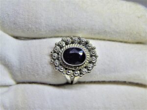 Natural Sapphire Ring Handmade Silver Ring, 925 Sterling Silver Ring, Designer Oval Sapphire Ring, Anniversary Ring, Promise Ring, Gemstone R0038-GS