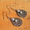 Natural Freshwater Pearl Earring Handmade Earrings 925 Sterling Silver Round Pearl Earrings Gift for Her Vintage Earring Wedding Earring E0059-GS