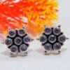 Pink Zircon Earring Stud 925 Sterling Silver Earring Stud, Handmade Earring, Gemstone Pink Zircon faceted Earring Stud, Gift For Her E0041-GS