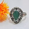 Natural Emerald Gemstone Ring Handmade Ring for Her 925 Sterling Silver Ring Designer Silver Ring Gift for Mom Wedding Ring Green Stone Ring R0035-GS