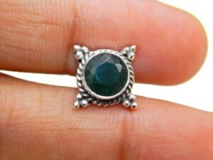 Natural Green onyx Earring Studs ,925 Sterling Silver Earring Studs, Handmade Earring, With Gemstone green onyx, Wedding Earring, Gift Item E0089-GS