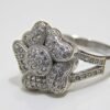 Cubic Zirconia Ring 925 Sterling Silver Jewelry, Minimalist Ring, Wedding Ring, Handmade Ring, Flower Ring Gift for Girls & Women, Gift Item R0326-GS