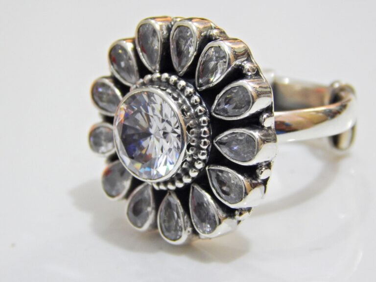 Cubic Zirconia Rings 925 Sterling Silver Jewelry Wedding Ring Adjustable Ring Handmade Ring Silver Jewelry Gift For Girls & Women Gift item