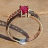Natural Ruby Rings , 925 Sterling Silver Jewelry ring With Gemstone Ruby faceted, handmade Ring . Gift for girlfriend R0297-GS
