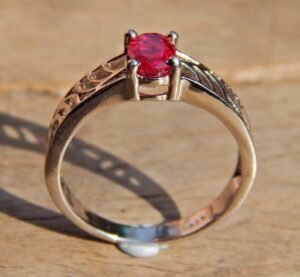 Natural Ruby Rings , 925 Sterling Silver Jewelry ring With Gemstone Ruby faceted, handmade Ring . Gift for girlfriend R0297-GS