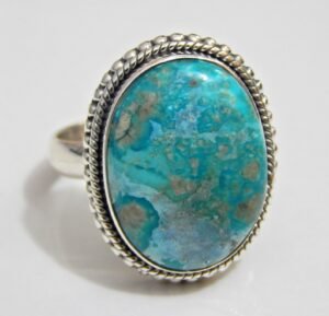 Natural Turquoise Ring 925 Sterling Silver Ring Handmade Ring Natural Turquoise Ring Gemstone Ring Gift For Her Anniversary Gift Ring R0072-GS