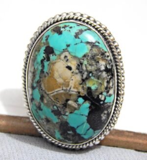 Natural Turquoise Ring 925 Sterling Silver Ring Handmade Ring Natural Turquoise Ring Gemstone Ring Gift For Her Anniversary Gift Ring R0071-GS