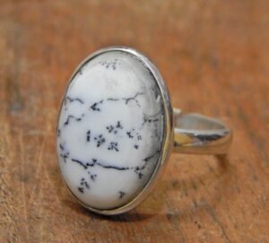 Natural Genuine White Opal Rings 925 Sterling Silver Jewelry ring with gemstone White Opal Cabochon Ring Handmade Ring Gift For Her / Him R0327-GS