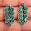 Natural Green onyx 925 Sterling Silver Stud Earring Wedding Earring Onyx Jewelry Earring Gift For Her Handmade Earring Stud Jewellery E0058-GS