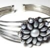 Natural Fresh water pearl Bangle, Silver jewelry,925 Sterling Silver Bangle, Gift, Handmade Bangle, Gemstone Bangle-Size Adjustable B0002-GS