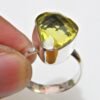AAA+ Quality cut Genuine Citrine Ring, 925 Silver Ring, Citrine jewelry, unisex Ring handmade ring gift for her gemstone jewelry R0254-GS