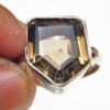 Smoky Quartz ring In 925 Sterling Silver- Jewelry ring with gemstone smoky topaz faceted Gift for her handmade ring R0244-GS