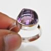 Natural Amethyst Ring 925 Sterling Silver Ring, Vintage Ring, Handmade Ring , Women Ring, gift Item, Silver jewelry Ring, Cut stone Ring R0253-GS
