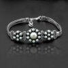 Natural Fresh Water Pearl Bracelet-925 Sterling Silver Jewelry With Gemstone Bracelet- For Girls & Women Gift item handmade bracelet BR0162-GS