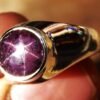 Natural star ruby 925 Sterling Silver Star Ruby Ring Natural Gemstone Unisex Ring Silver Jewelry handmade ring gift for her R0241-GS