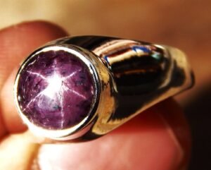 Natural star ruby 925 Sterling Silver Star Ruby Ring Natural Gemstone Unisex Ring Silver Jewelry handmade ring gift for her R0241-GS