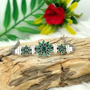 Natural Green onyx Bracelet-925 Sterling Silver Jewelry With Gemstone green onyx Bracelet- For Girls & Women Gift item handmade bracelet BR0174-GS