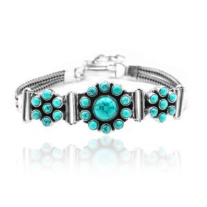Natural Turquoise, Bracelet-925 Sterling Silver Jewelry With Gemstone Bracelet- For Girls & Women Gift item handmade bracelet gift item BR0100-GS