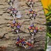 Natural Multi Gemstone Necklace jewelry-925sterling silver Mix Gemstone Necklace handmade necklace Anniversary Gift For Her NL0137-GS