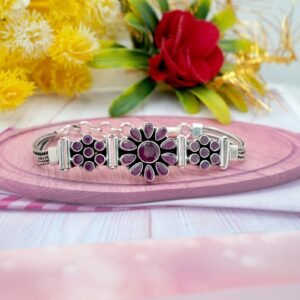 Natural Ruby Bracelet-925 Sterling Silver Jewelry With Gemstone Ruby Bracelet- For Girls & Women Gift item handmade bracelet gift for her BR0167-GS