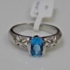 Natural London Blue Topaz Rings in 925 sterling Silver, Handmade Ring, Sterling Silver Ring, Blue Topaz Ring, Dainty Ring, Gemstone Ring R0104-GS
