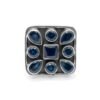 Blue onyx ring 925 sterling silver ring gemstone jewelry handmade ring women ring gift for her gemstone ring adjustable ring R0036-GS