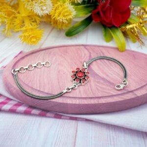 Natural Coral, Bracelet-925 Sterling Silver Jewelry With Gemstone Coral Bracelet- For Girls & Women Gift item handmade bracelet BR0042-GS