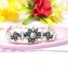 Natural Cubic zirconia ruby Emerald Sapphire Bracelet-925 Sterling Silver Jewelry With Gemstone Bracelet- For Girls & Women BR0171-GS