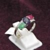 Natural Emerald, Sapphire, Ruby Ring, 925 Sterling Silver Jewelry ring for Women gift item Gemstone jewelry handmade ring R0123-GS