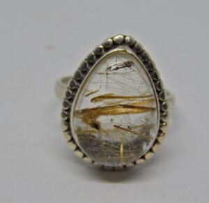 Rotaile Rings !!! very Beautiful Rings,925 Sterling Silver Jewelry ring with gemstone Rotail Cabochon for Girls & women gift item R0116-GS