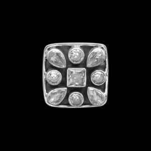 Cubic zirconia ring 925 sterling silver ring gemstone jewelry handmade ring women ring gift for her gemstone ring R0043-GS