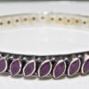 Natural Genuine Ruby 925 Sterling Silver Bangle Kadas Jewelry Gemstone Kada Wedding Bangle Handmade Bangle Ruby Bangle Gift For Her B0010-GS