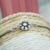Natural Cubic Zirconia Floral Bracelet 925 Sterling Silver CZ Gemstone Adjustable Bracelet Anniversary Gift For Her BR0037-GS