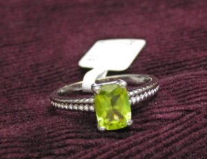 Natural Peridot Ring 925 Sterling Silver Jewelry ring with gemstone peridot faceted for Girls & Women gift item handmade ring R0121-GS