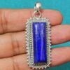 Natural Lapis Lazuli fine pendant 925 Stirling Silver jewelry Handmade pendant gift for her women jewelry P0009-GS